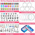 Thrilez 90 Pcs Charms Bracelet Making Kit for Girls, DIY Charm Bracelets Kit with Jewelry Beads, Bracelet Charms Gift for Girls Ages 7-12, Bracelet Kit Jewelry Gift for Girls Kids Teens and Adults