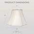 Royal Designs, Inc. BSO-701-16BG Flare Bottom Outside Corner Scallop Basic Lamp Shade, 9 x 16 x 12, Beige