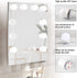 Upgraded Hollywood Style Vanity Mirror Lights Kit, 10 Dimmable Led Bulbs with 3 Color Modes, Best for Makeup Dressing Table Bathroom Dressing Room, Power Supply Plug in Lightings (Mirror Not Include)