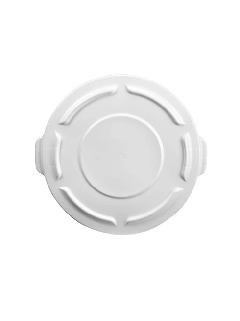 Rubbermaid Commercial FG263100WHT BRUTE Heavy-Duty Round Waste/Utility Container, 32-gallon Lid, White