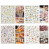 TailaiMei 12 Sheets Abstract Nail Art Stickers, Graffiti Fun Self-Adhesive Nail Decals, Minimalist Art Nail Decoration for Women