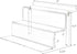 YestBuy 2 Pack Clear Acrylic Risers Display Stand for Pop Figure, 3 Tier Cupcake Stand, Dessert Display Stand for Display Or Collections (6"×9")