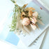 Artificial Dried Flowers Fake Silk Rose Flower Arrangements 2 Packs of Plastic Wheat Ears Bouquet Decor Home Decoration Centerpieces (Champagne)