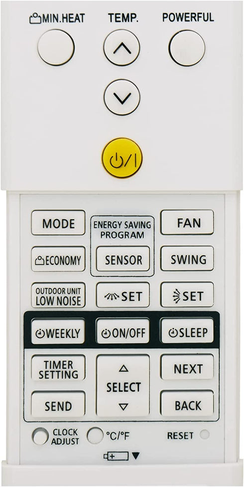 Compatible with Fujitsu Air Conditioner Remote Control AR-RED1U AR-REF1U AR-REM1U AR-REY1U AR-REA1E AR-REA2E AR-REB1E AR-REB2E AR-REF1E AR-REF2E AR-REF3E AR-REF4E AR-REJ1E AR-REM1E AR-REM2E
