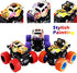 Monster Trucks Toys for Boys - Friction Powered 3-Pack Mini Push and Go Car Truck Playset for Boys Girls Toddler Aged 3 4 5 Year Old Gifts for Kids Birthday Christmas (Purple, Red, Orange, 3-Pack)