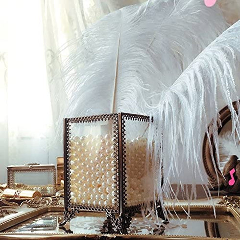 PuTwo Makeup Organizer Vintage Make up Brush Holder with Free White Pearls - Small