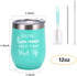 You're Awesome Keep That Up Birthday Gifts Wine Tumbler for Women, 12 Oz Insulated Wine Tumbler with Saying, Inspirational Funny Gift Idea for Best Friends Girlfriend Coworker, Mint¦