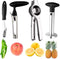 Pineapple Corer Peeler Slicer Cutter, Lemon Press Squeezer Manual Juicer, Apple Corer Remover and Jalapeno Pepper Corer Remover, yamesu 4-piece Set Bundle Kitchen Gadget Tools