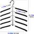 Hangers Space Saving Clothes Hanger 2 Pack Swing Arm Non Slip Padded Coat Hanger 5 Layers Heavy Duty Stainless Steel Sweater Shirt Hanger Closet Storage Organizer