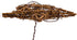 Kurt Adler 10 Light Indoor Rattan Natural Star Treetop