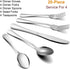 Wildone 20-Piece Silverware Set, Stainless Steel Flatware Cutlery Set Service for 4, Tableware Eating Utensils Include Knife/Fork/Spoon, Mirror Polished, Dishwasher Safe
