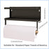 Magnetic Paper Towel Holder for Refrigerator,2-in-1 Foldable Magnetic Shelf Wall Mount Towel Rack with Hooks,Magnetic Spice Rack,Refrigerator Organizer for Kitchen (Black)