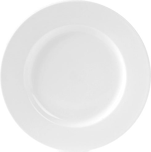 Everyday White by Fitz and Floyd Classic Rim 10.75-Inch Dinner Plates, Set of 4