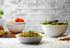 Large Serving Bowls, By Kook,Ceramic Make, For Snacks, Salad, Pasta, White, Set of 2, 9.25 inch, 3.75qt