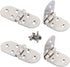 4Pcs 90 Degree Solid Hinge ?Cabinet Door Hinges, Flush Cabinet Hinges? with Screws ?Silver?