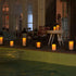 Homemory 6" x 4" Waterproof Outdoor Flameless Candles - Battery Operated Flickering LED Pillar Candles for Indoor Outdoor Lanterns, Long Lasting, Large, Set of 2