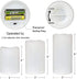 Eldnacele Flameless Flickering Waterproof Outdoor Candles with 10-Key Remote, All Weather Battery Operated LED Pillar Candles, Heat Resistant Plastic Candles Indoor Outdoor Lanterns D3"xH4" 5" 6