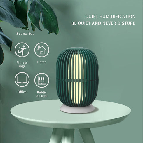 180ml Large Mist Mini Humidifier, Personal Room Long-Lasting Moisturizing Humidifier, Aroma Diffuser, Personal Desk Humidifier With 7-Color Night Light, Intelligent Anti-Drying, Suitable For Spa Yoga Baby Bedroom Office Travel