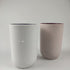 RabyLeo Cup 10.5oz, Unbreakable Reusable Drinking Cups Set of 2 Colors, Plastic Toothbrush Cup Tumbler 300ml, Dishwasher Safe (Light pink & Light gray)