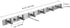 Towel Hook Rack Brushed Nickel - Sagmoc 16-Inch Coat Hook Rail Wall Mounted with 6 Heavy Duty Hooks, Durable Wall Hangers for Bedroom, Bathroom, Foyer, Hallway (304 Stainless Steel)