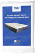 TRU Lite Mattress Storage Bag - Mattress Bag for Moving - Heavy Duty Extra Thick 4 Mil Plastic - Fits Standard, Extra Long, Pillow Top Sizes - for Queen Size Bed