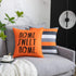 WLNUI Set of 4 Decorative Pillow Covers 20x20 Inch Orange Geometric Modern Throw Pillow Covers Home Sweet Home Decorative Square Cushion Case for Sofa Couch Chair Farmhouse Home Decor