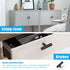 KNOBWELL 10 Pack Solid Stainless Steel Kitchen Cabinet Knobs Matte Black Finish, Single Hole 2 Inch, Black Kitchen Cabinet Knobs Bathroom Cabinet Pulls
