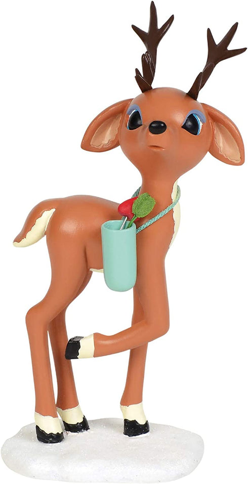Department 56 Rudolph The Red-Nosed Reindeer Cupid Figurine, 7 Inch, Multicolor
