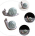 Amosfun 2Pcs Snail Figurine Ceramic- Miniature Snail Ornament - Miniature Cats Minifigures Unicorn Figurines Decor Figurine -Tea Table Ornament Mini Retro Creative -Decor Snail Figurine Ornament