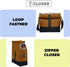 Thermal Insulated lunch Bag Premium Cotton Canvas Cooler Lunch Bag Reusable Lunch Bag for Men Women Kids Adjustable Shoulder Strap Lunch Box Bag for Work School (BROWN)