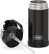 THERMOS FUNTAINER 12 Ounce Stainless Steel Vacuum Insulated Kids Straw Bottle, Black