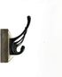 Coat Rack Wall Mounted,Flyisland Entryway Vintage Rustic Farmhouse Coat Rack Pinewood Hat Hanger Rack Zinc die-cast Hook for Entryway, Bathroom, Kitchen, Mudroom ,Bedroom (4 Dual Prong Hook, Black)