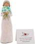 Guardian Angel Figurine, Hand Carved Collectible Figurine Decorative Ornament with Gift Box - Encouragement Gift to Show Love, Sympathy, Gratitude, Friendship or Blessing