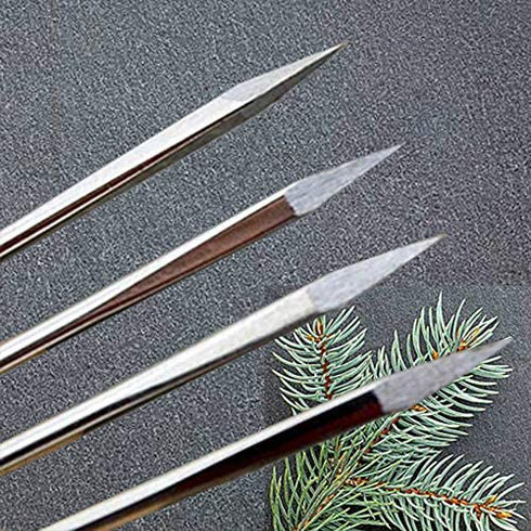 Hekisn Professional Large-Eye Leather Stitching Needle with 3 Different Sizes for Leather Projects with Storage Container (6 Pieces)