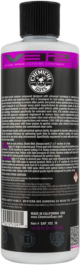 Chemical Guys Gap_V32_16 V32 Optical Grade Extreme Compound (16 oz)