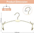 Exttlliy 10PCS Metal Underwear Bra Rack Durable Fashion Children Clothes Hangers Hook Lingerie Shop Display Hanger with Clips (Gold)