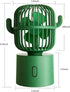 Personal Fan Small Desktop USB Desk Fan, Cactus Mini Handheld Table Rechargeable 80 Degree Auto Rotation Portable Fans, 3 Speeds Strong Wind, Quiet Operation Fan for Room Home Office Outdoor Travel