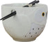 Ebros Whimsical Ceramic White Owl With Spotted Chest Ramen Udong Noodles Bowl and Chopsticks Set for Asian Dining Soup Rice Gourmet Meal As Taste of Asia Collection of Bowls Decor Kitchen