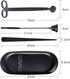 ManChDa 4 in 1 Candle Accessory Set - Candle Wick Trimmer, Candle Wick Dipper, Candle Wick Snuffer, Storage Tray Plate, Candle Care Tools Gift for Candle Lovers for Cosmetics Metal Storage (Black)
