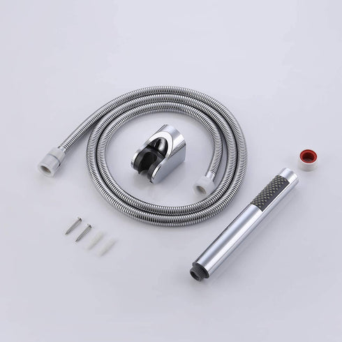 KES Bathroom Handheld Shower Head with Extra Long Hose and Bracket Holder Shower Wand Polished SUS304 Stainless Steel, LP150-PS