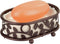 iDesign Vine Soap Saver, Bar Holder Tray for Bathroom Counter, Shower, Kitchen, 5.5" x 3.45" x 2", Vanilla and Bronze