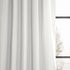 HPD Half Price Drapes Pleated Faux Silk Blackout Curtains For Bedroom Vintage Textured 25 X 96 (1 Panel), PDCH-KBS2BO-96-FP, Off White