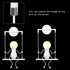 KAWELL Humanoid Creative Wall Light Adjustable Swing Metal Bedside Wall Lamp Modern Decor Wall Sconces Lighting Cartoon Doll Gift Wall Lamps LED Wall Light Fixtures Max 60W E26 White