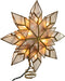 Kurt Adler 8.5-Inch Capiz Star Tree Topper with 10 Clear Lights and 1 Spare Bulb