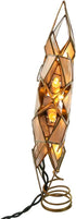 Kurt Adler 8.5-Inch Capiz Star Tree Topper with 10 Clear Lights and 1 Spare Bulb