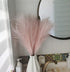 RIACHROW Faux Pampas Grass Decor Small (10Pcs 25 Inches) Artificial Pampas Grass Decor Fluffy for Home Wedding Decor Flower Arrangement and Vase Fillings (Pink)