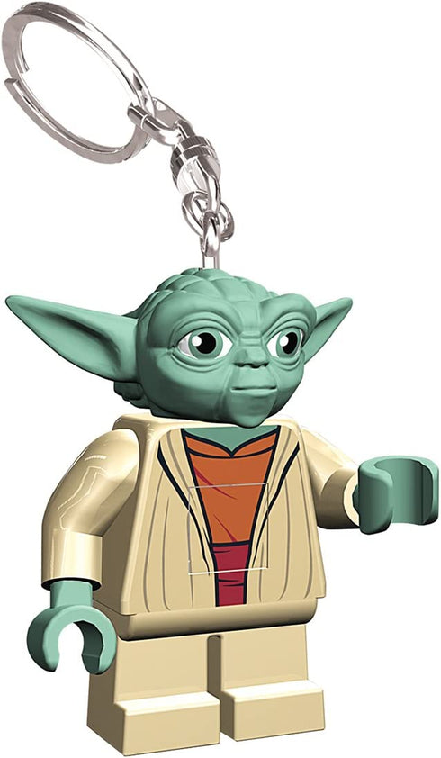IQ Lego Star Wars Yoda LED Keychain Light - 2.25 Inch Tall Figure