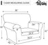 Easy-Going Sofa Slipcover Chair Cover Waterproof Couch Cover Washable Sofa Cover Non-Slip Fabric Furniture Protector with Pocket for Pets Covers Pets Kids Children Dog Cat (Chair, Peacock Blue)