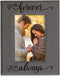 KATE POSH You Will Forever by My Always Engraved Leather Frame - Engagement, Wedding, 3rd Anniversary, I Love You Gifts for Couples (4x6-Vertical)