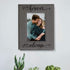 KATE POSH You Will Forever by My Always Engraved Leather Frame - Engagement, Wedding, 3rd Anniversary, I Love You Gifts for Couples (4x6-Vertical)